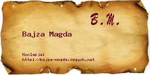 Bajza Magda névjegykártya